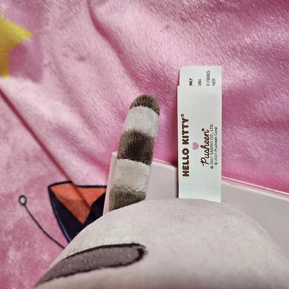 Hello Kitty and Pusheen Plush Toy Set - Pink, Gray, White - Picture 3 of 3